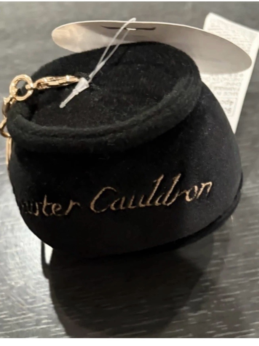 Harry Potter cauldron key chain - Black with Gold Accent